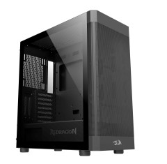 GABINETE REDRAGON AEROGLASS PRETO CA-602B