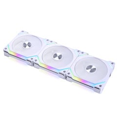 KIT GAMER UNI FAN RGB BRANCO COM 3 FANS MODELO UF-SL120V2-3W