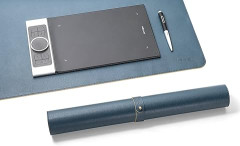 DESK PAD XP PEN LARANJA COM AZUL ESCURO 90 X 45 CM MODELO ACP01M