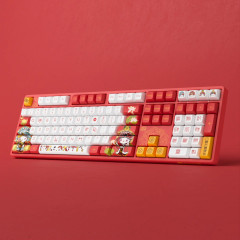 TECLADO GAMER SWITCH AKKO PRINCESS LINEAR KEYCAPS JDA RGB 5108S HELLO KITTY