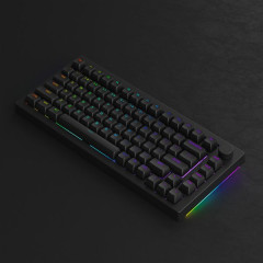 TECLADO AKKO MODELO 5075S PRETO RGB SWITCH GATERON YELLOW