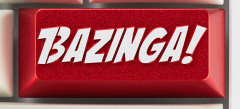KEYCAP GAMER ZOMO MODELO BAZINGA!