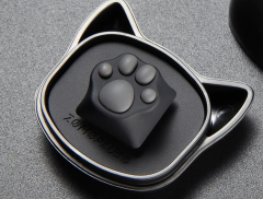 KEYCAP GAMER ZOMO MODELO KITTY PAW - BLACK GREY