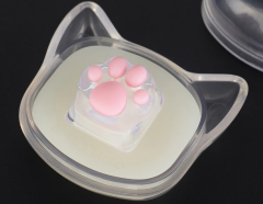 KEYCAP GAMER ZOMO MODELO KITTY PAW - TRANSPARENT