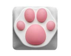 KEYCAP GAMER ZOMO MODELO KITTY PAW - WWHITE PINK