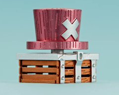 KEYCAP GAMER ZOMO MODELO ONE PIECE - CHOPPERS HAT