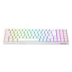 TECLADO MECANICO GAMER POLLUX RGB BRANCO SWITCH RED