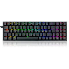 TECLADO MECANICO GAMER POLLUX RGB PRETO SWITCH BLUE