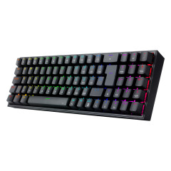 TECLADO MECANICO GAMER POLLUX RGB PRETO SWITCH BLUE