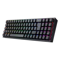TECLADO MECANICO GAMER POLLUX RGB PRETO SWITCH RED