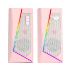 CAIXA DE SOM GAMER ANVIL RGB ROSA