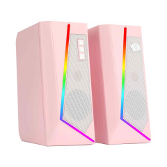 CAIXA DE SOM GAMER ANVIL RGB ROSA