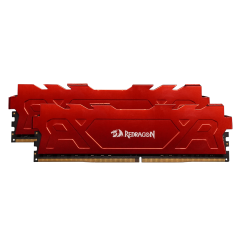 MEMORIA DDR4 REDRAGON RAGE 3200MHZ/CL16 VERMELHA 16GB