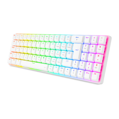 TECLADO MECANICO GAMER ASHE RGB BRANCO SWITCH RED MODELO K626-KB-W (PT-RED)