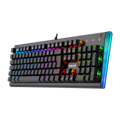 TECLADO MECANICO GAMER ARYAMAN RGB PRETO V2 SWITCH AZUL ABNT2