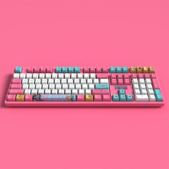 TECLADO MECANICO SWITCH AKKO PINK MODELO CHOPPER 3108V2
