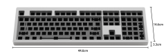 TECLADO BAREBONE MONSGEEK M5 QMK BAREBONE SILVER