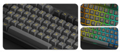 TECLADO GAMER AKKO 5087S QMK CS SWITCH CRYSTAL