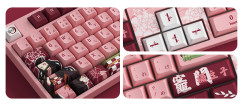 TECLADO GAMER AKKO 5108B-PLUS DEMON SLAYER KAMADO NEZUK SWITCH CREAM YELLOW V3 PRO