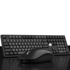 KIT TECLADO MEMBRANA E MOUSE MONSGEEK PRETO