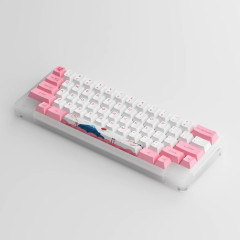 TECLADO MECANICO SWITCH JELLY PINK MODELO CRYLIC 59
