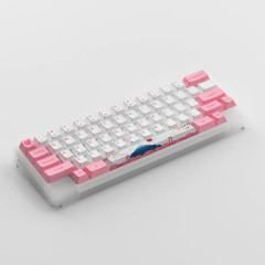 TECLADO MECANICO SWITCH JELLY PINK MODELO CRYLIC 59