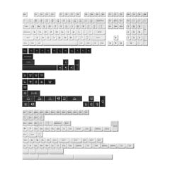 KEYCAP AKKO PROFILE MDA PBT DOUBLE SHOT BOW BLACK ON WHITE