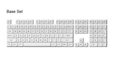 KEYCAP AKKO PROFILE MDA PBT DOUBLE SHOT BOW BLACK ON WHITE