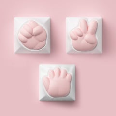 KEYCAPS ROCK PAPER SCISSORS AND PRAISE ARTISAN COM 3
