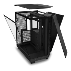 GABINETE GAMER H6 FLOW SEM FONTE NZXT PRETO