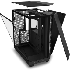 GABINETE GAMER H6 FLOW RGB SEM FONTE NZXT PRETO
