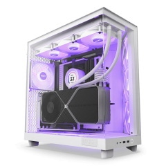 GABINETE GAMER H6 FLOW RGB SEM FONTE NZXT BRANCO