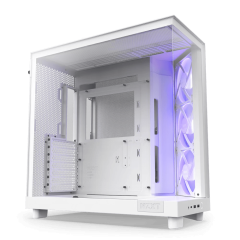 GABINETE GAMER H6 FLOW RGB SEM FONTE NZXT BRANCO
