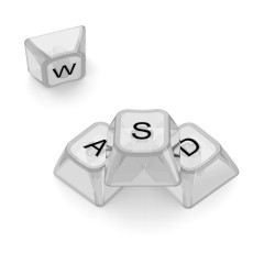 KEYCAPS ABNT2 117 TECLAS CRYSTAL WHITE