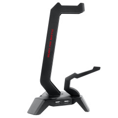 SUPORTE PARA HEADSET SCEPTER RGB ELITE PRETO