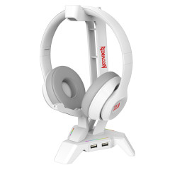 SUPORTE PARA HEADSET SCEPTER RGB ELITE BRANCO