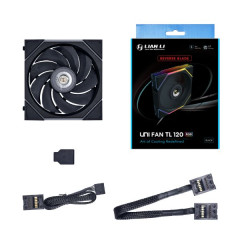 FAN GAMER UNI FAN TL 120MM REVERSE BLADE PRETO RGB MODELO 12RTL1B