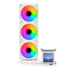WATER COOLER GA II LCD SL-INF 360 RGB BRANCO