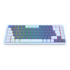 TECLADO MECANICO GAMER VILI WIRED LOW-PROFILE RGB AZUL SWITCH MARROM ABNT2