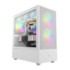 GABINETE GAMER TALOS E3 MESH ELITE BRANCO COM FAN