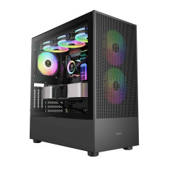 GABINETE GAMER TALOS E3 MESH ELITE PRETO COM FAN