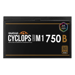 FONTE GAMDIAS CYCLOPS M1-750B WATTS RGB 80 PLUS BRONZE SEM CABO