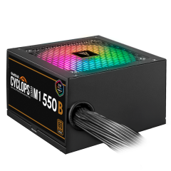 FONTE GAMDIAS CYCLOPS M1-550B WATTS RGB 80 PLUS BRONZE SEM CABO