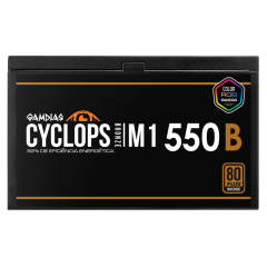 FONTE GAMDIAS CYCLOPS M1-550B WATTS RGB 80 PLUS BRONZE SEM CABO