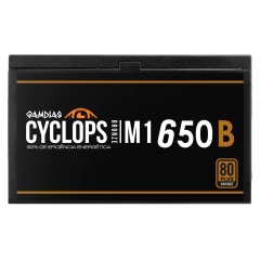 FONTE GAMDIAS CYCLOPS M1-650B WATTS 80 PLUS BRONZE SEM CABO