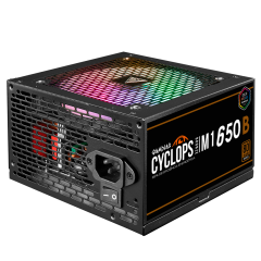 FONTE GAMDIAS CYCLOPS M1-650B WATTS RGB 80 PLUS BRONZE SEM CABO