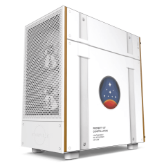 GABINETE GAMER SEM FONTE NZXT H5 FLOW STARFIELD BRANCO COM 2 FAN