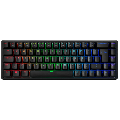 TECLADO MECANICO AKKO MODELO 3068B PLUS PRETO SWITH ORANGE