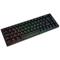 TECLADO MECANICO AKKO MODELO 3068B PLUS PRETO SWITH ORANGE