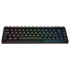 TECLADO MECANICO AKKO MODELO 3068B PLUS PRETO SWITH ORANGE